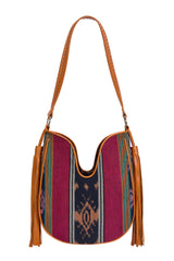 Zanzibar Tassel Bag Rainbow/Tan - Jodi Lee