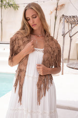 Hiawatha Shawl Taupe - Jodi Lee