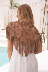 Hiawatha Shawl Taupe - Jodi Lee