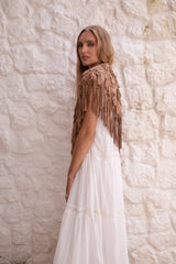 Hiawatha Shawl Taupe - Jodi Lee