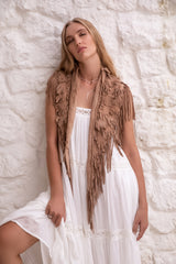 Hiawatha Shawl Taupe - Jodi Lee