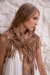 Hiawatha Shawl Taupe - Jodi Lee