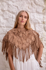 Hiawatha Shawl Taupe - Jodi Lee