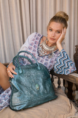 Mini Queen Deus Bag Metallic Teal - Jodi Lee