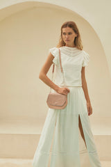 Mini Lyrebird Love Bag Metallic Pink/Silver - Jodi Lee