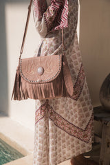 Lost Bird Stud Bag Dusty Pink - Jodi Lee