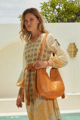 Lyrebird Tassel Bag Antique Tan/Gold - Jodi Lee