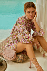 Mini Lyrebird Love Bag Metallic Pink/Silver - Jodi Lee