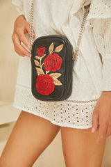 Rose Phone Bag Black - Jodi Lee