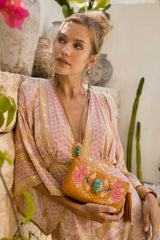 Akaroa Rose Wallet Antique Tan - Jodi Lee