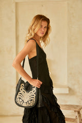 Mini Lyrebird Tassel Bag Black - Jodi Lee