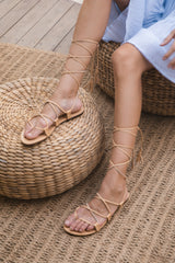 Delilah Sandals Biscuit - Jodi Lee