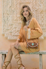 Hiawatha Feather Wallet Antique Medium Brown - Jodi Lee