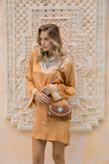 Hiawatha Feather Wallet Antique Medium Brown - Jodi Lee