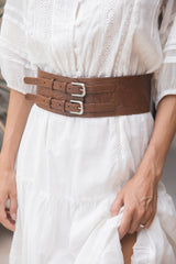 Pachamama Hummingbird Belt Tobacco - Jodi Lee