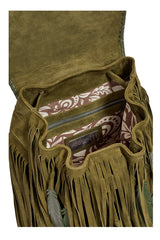 Akaroa Rose Backpack Olive - Jodi Lee