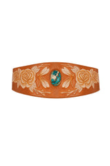 Akaroa Rose Belt Antique Tan - Jodi Lee