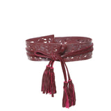 Antheia Belt Metallic Burgundy - Jodi Lee