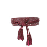 Antheia Belt Metallic Burgundy - Jodi Lee