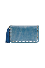Deus Cut-Out Wallet Metallic Denim - Jodi Lee