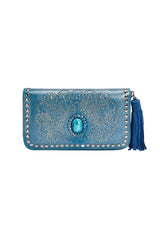 Deus Cut-Out Wallet Metallic Denim - Jodi Lee