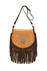 Deus Peacock Bag Antique Tan/Dark Choc - Jodi Lee