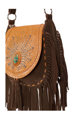 Deus Peacock Bag Antique Tan/Dark Choc - Jodi Lee