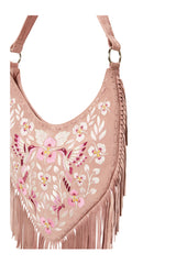 Georgina Embroidery Bag Dusty Pink - Jodi Lee