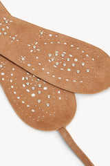 Gigi Cut-Out Belt Taupe/Silver - Jodi Lee