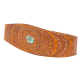 Hiawatha Concho Belt Antique Medium Brown - Jodi Lee