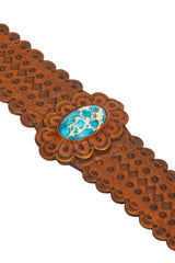 Hiawatha Cuff Belt Antique Medium Brown - Jodi Lee