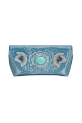 Hula Concho Glasses Case Metallic Denim - Jodi Lee
