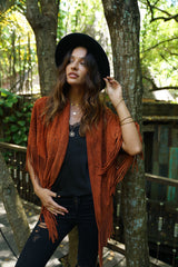 Lotus Mandala Jacket Rust - Jodi Lee