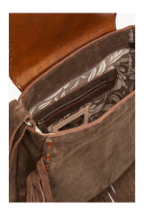 Lushington Fantail Bag (no studs) Antique Medium Brown/Dark Choc - Jodi Lee