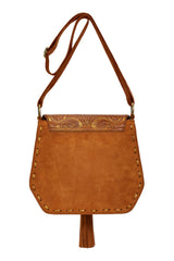Lyrebird Feather Bag Antique Medium Brown/Dark Tan/Gold - Jodi Lee