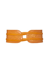 Lyrebird Feather Belt Antique Tan/Gold - Jodi Lee