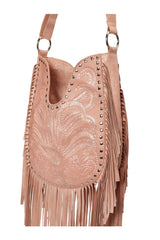 Lyrebird Stud Bag Metallic Pink/Silver - Jodi Lee