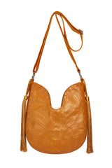 Lyrebird Tassel Bag Antique Tan/Gold - Jodi Lee