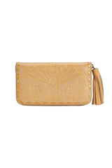 Lyrebird Wallet Biscuit/Gold - Jodi Lee