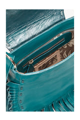 Mini Deus Peacock Bag Metallic Teal - Jodi Lee