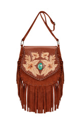 Mini Hula Hibiscus Bag Tobacco - Jodi Lee