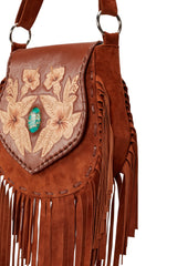 Mini Hula Hibiscus Bag Tobacco - Jodi Lee