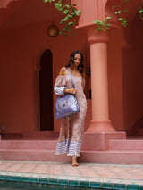 Mini Queen Peacock Bag Metallic Violet - Jodi Lee