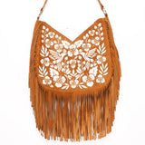 Monterey Embroidery Bag Dark Tan - Jodi Lee