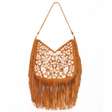 Monterey Embroidery Bag Dark Tan - Jodi Lee