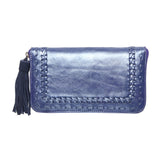 Monterey Peacock Wallet Metallic Violet - Jodi Lee