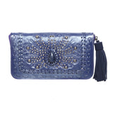 Monterey Peacock Wallet Metallic Violet - Jodi Lee