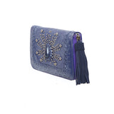 Monterey Peacock Wallet Metallic Violet - Jodi Lee