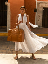 Rose Overnight Bag Antique Tan - Jodi Lee