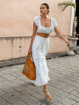 Monterey Feather Belt Antique Tan - Jodi Lee